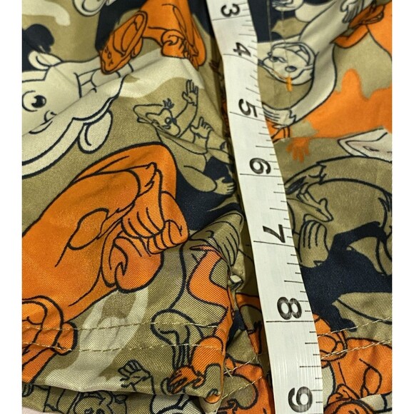 Vintage Curious George AOP Kids Swim Shorts Trunks Tan/Khaki/Orange/Black 12M - Picture 11 of 13